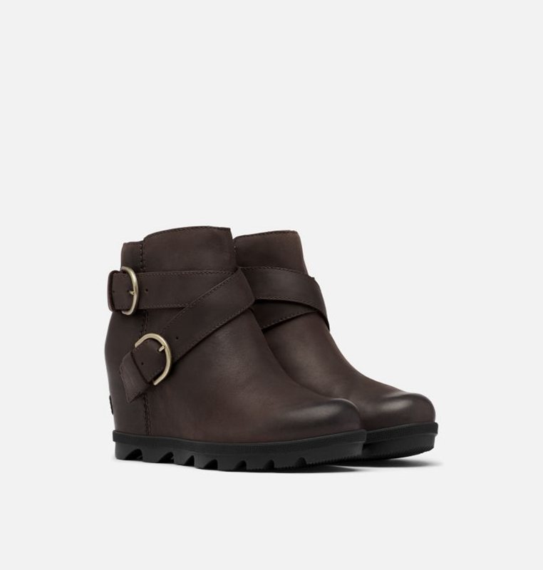 Sorel Kadın Joan Of Arctic™ Ii Buckle Bootie - Takozlar Siyah Kahverengi - 481-HPKFWR